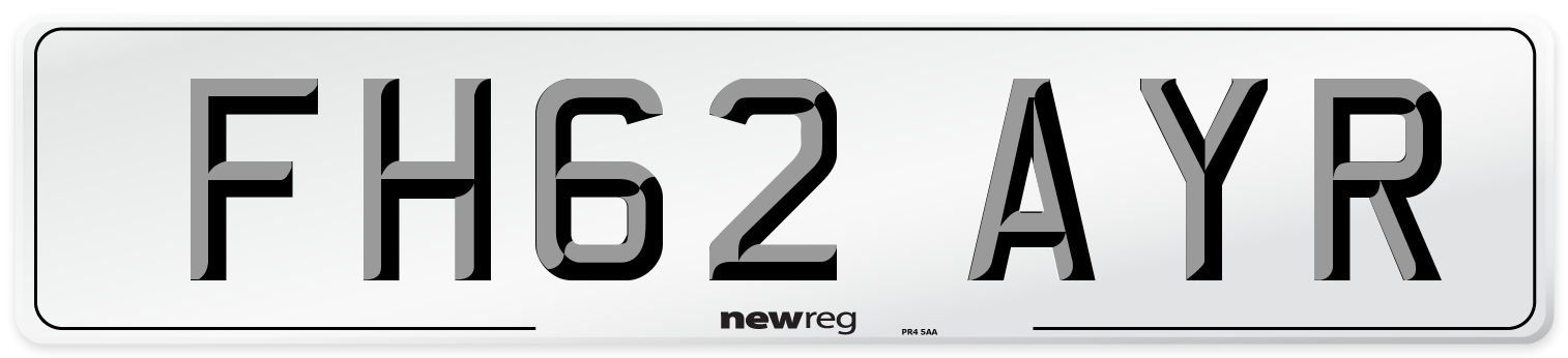FH62 AYR Number Plate from New Reg